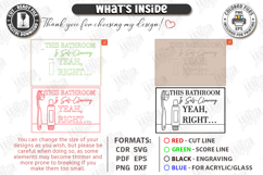 Funny Bathroom Wall Art Laser Cut | Sarcastic Toilet Sign Product Image 3