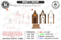 Decorative Door Bookends Laser Cut Bundle | Home Library SVG Product Image 7