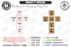 Decision Making Dice Laser Cut Files | Food and Activity SVG Product Image 3