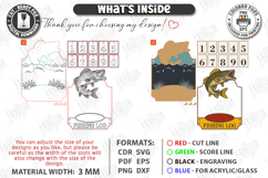 Fishing Log Trackers Laser Cut Bundle | Father's Day Gift Product Image 12