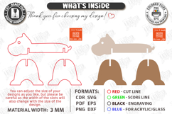 Animal Tape Dispenser Laser Cut Bundle | Desktop Tape Holder Product Image 8