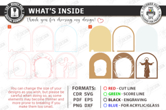 Easter Night Light Laser Cut Bundle| Religious LED Light SVG Product Image 3