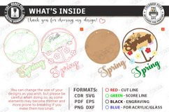 Easter Round Signs Laser Cut Bundle | Wall Spring Signs SVG Product Image 18