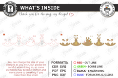 Easter Bunny Rocker Laser Cut | Standing Rabbit Table Decor Product Image 3