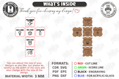 Decision Making Dice Laser Cut Files | Food and Activity SVG Product Image 3