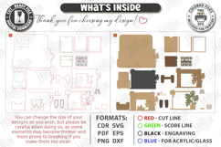 Mother's Day Miniature Roombox Laser Cut Bundle | 3D Layered Product Image 8