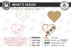 Heart Tea Light Candle Holders Laser Cut Bundle | Hearts SVG Product Image 3