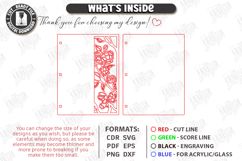 Notebook Cover Laser Cut | Floral and Geometric Planner SVG Product Image 3