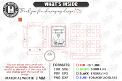 Whiskey Stones Storage Box Bundle | Whiskey Accessories SVG Product Image 3