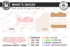 3D Floral Welcome Signs Laser Cut Bundle | Wedding Decor SVG Product Image 3