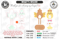 Easter Shelf Sitters Laser Cut Bundle | Easter Decor SVG Product Image 18