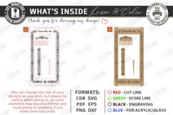 Bracelet and Bookmark Weaving Loom Laser Cut | Crafting SVG Product Image 3