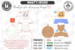 Kids Birthday Souvenir Laser Cut Bundle | Cute Animals SVG Product Image 3