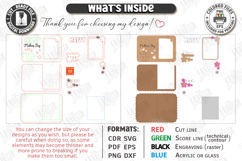 Mother's Day Personalized Photo Frames Laser Cut Bundle SVG Product Image 8