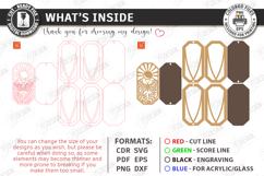 Embroidery Scissors Wooden Cases Laser Cut Bundle | Boho SVG Product Image 8