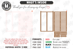 Desktop Book and Photo Organizer Laser Cut | Wall Decor |CNC Product Image 18