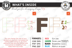 Wooden Letter Bookshelf Laser Cut | Wall Shelf | Home Decor Product Image 2