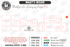 Drink Packet Organizer Laser Cut | Storage Box | Kitchen SVG Product Image 3