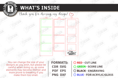 Photo Strip Frame Laser Cut | Keepsakes | Family Memory SVG Product Image 3