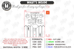 Pet Hair Roller Holder Laser Cut|Pet Hair Zone|Wall Sign SVG Product Image 3