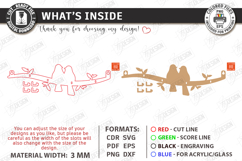 Rustic Bird Key Holders Laser Cut Bundle | Wall Hooks SVG Product Image 13