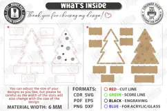 Christmas Tree Shelf Laser Cut | Christmas Tiered Tray | CNC Product Image 2
