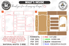 Miniature Bookshelves Laser Cut Bundle | Mini Bookcase | CNC Product Image 18