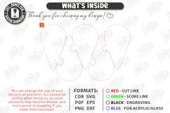 Puzzle Charcuterie Board Laser Cut Bundle | Serving Tray SVG Product Image 8