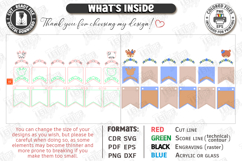 Baby Name Banner Laser Cut Bundle | Nursery Garlands Set SVG Product Image 18