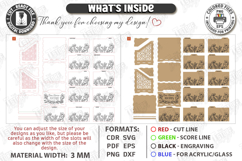 Recipe Box Laser Cut | Box with Recipe Cards | Kitchen Decor Product Image 3