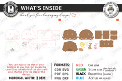 Desk Organizer Laser Cut | Kids Pencil Holder Designs | CNC Product Image 3