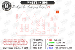 Christmas Village Laser Cut|Christmas Tree Skirt|Home Decor Product Image 3