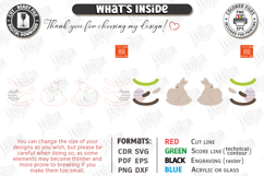 Easter Bunny Rocker Laser Cut Bundle | Tabletop Easter Decor Product Image 12