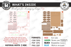 Magnet Perpetual Fridge Calendar Laser Cut | Home Decor SVG Product Image 2