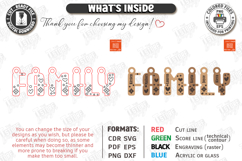 Family Name Keychains Laser Cut Bundle | Puzzle Keychain SVG Product Image 3