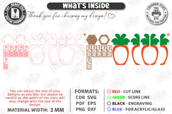 Easter Lanterns Bundle | Bunny and Carrots | 3D Night Light Product Image 3