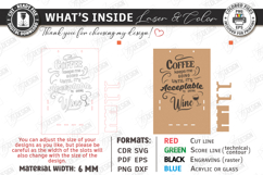 Mug and Wine Glass Holders Laser Cut Bundle | Wall Decor SVG Product Image 13