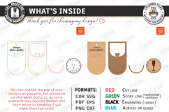 Wine Bottle Tags Laser Cut Bundle | Wine Accessories SVG Product Image 3