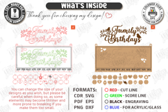 Family Birthdays Calendar|Birthday Reminder|Family Events Product Image 3