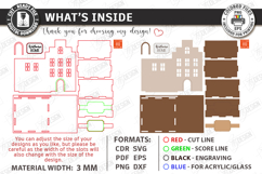 House Shaped Organizer Laser Cut | Desktop Storage Box SVG Product Image 3