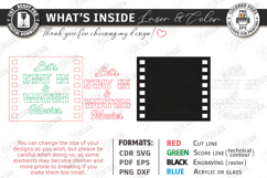 Home Cinema Tiered Tray Laser Cut|Home Theater Mini Signs Product Image 3