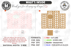 Wine Bottle Gift Box Laser Cut | Wine Bottle Holder SVG| CNC Product Image 3