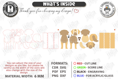 3D Dog Breeds Planters with Name Tag Laser Cut | Flower Pot Product Image 3