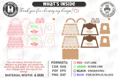 Flowers Basket Laser Cut | Floral Basket | Bouquet Holder Product Image 3