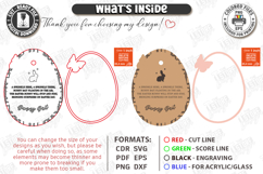 Easter Bunny Bait Tag Laser Cut | 3D Easter Basket Tags SVG Product Image 3