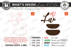 Minimalist Love Stands Laser Cut Bundle | Romantic Signs SVG Product Image 14