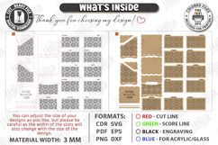 Recipe Boxes Laser Cut Bundle | Boxes with Recipe Cards SVG Product Image 9