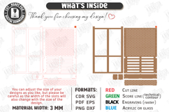 Desktop Book and Photo Organizer Laser Cut | Wall Decor |CNC Product Image 19