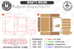 Miniature Bookshelves Laser Cut Bundle | Mini Bookcase | CNC Product Image 19
