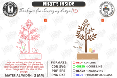 Family Easter Tree Laser Cut | Easter Table Decor | Spring Product Image 3